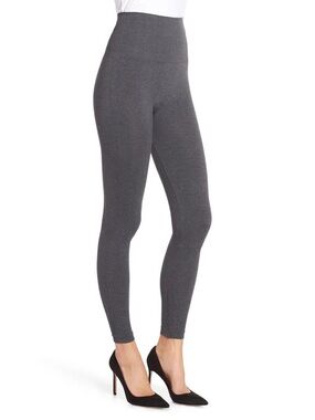 🩶 SPANX Look At Me Now Leggings 1X High Waisted Sculpting Charcoal Athleisure